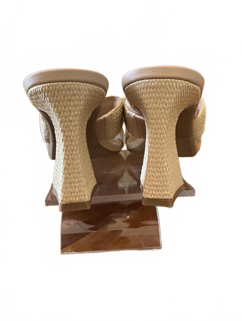 A New Day Raffia Mule Heels 10 NWT - Picture 4 of 6